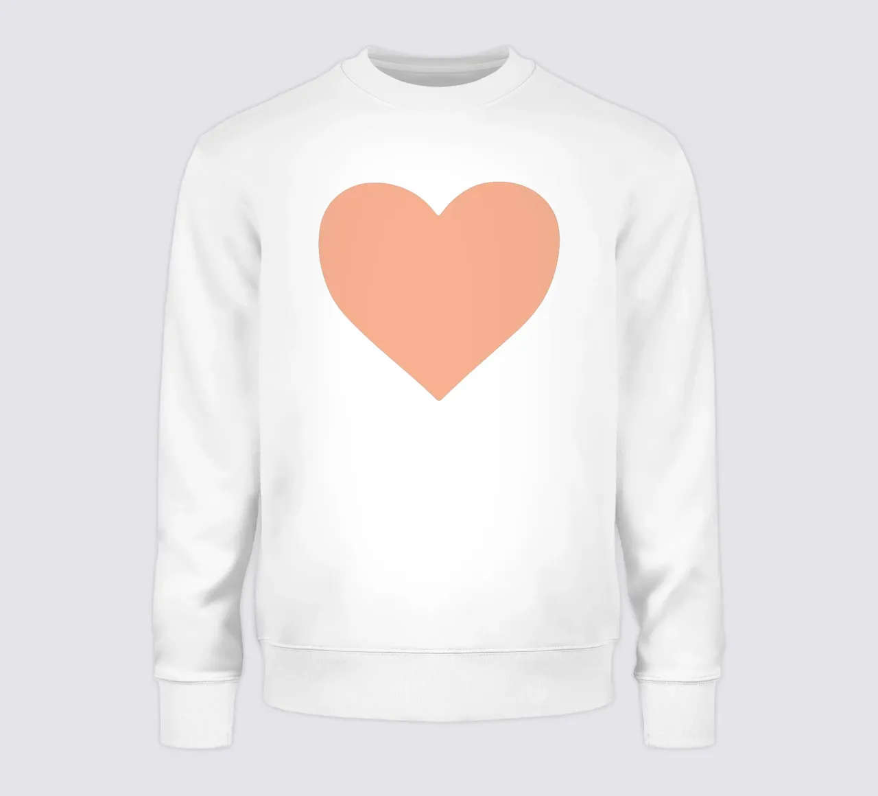 Cuore di pesca felpa da Rose Beck Art