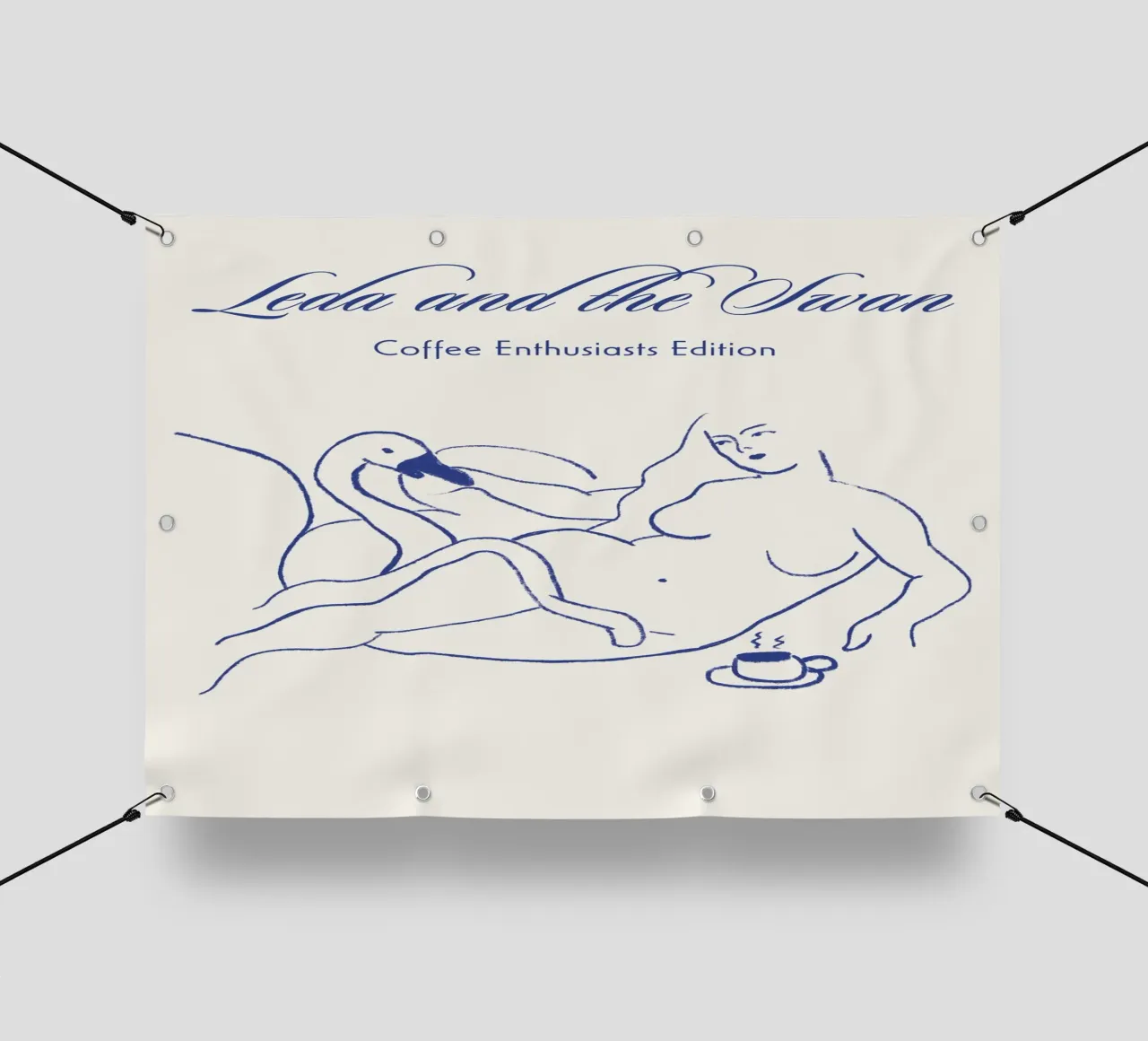 Leda and the Swan telo in pvc da Candid Chroma