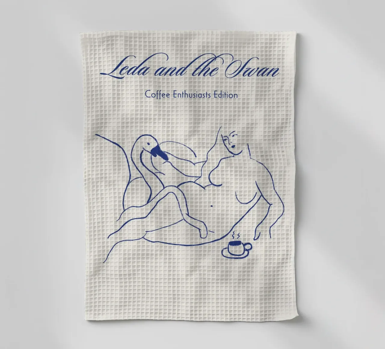 Leda and the Swan canovaccio da cucina da Candid Chroma