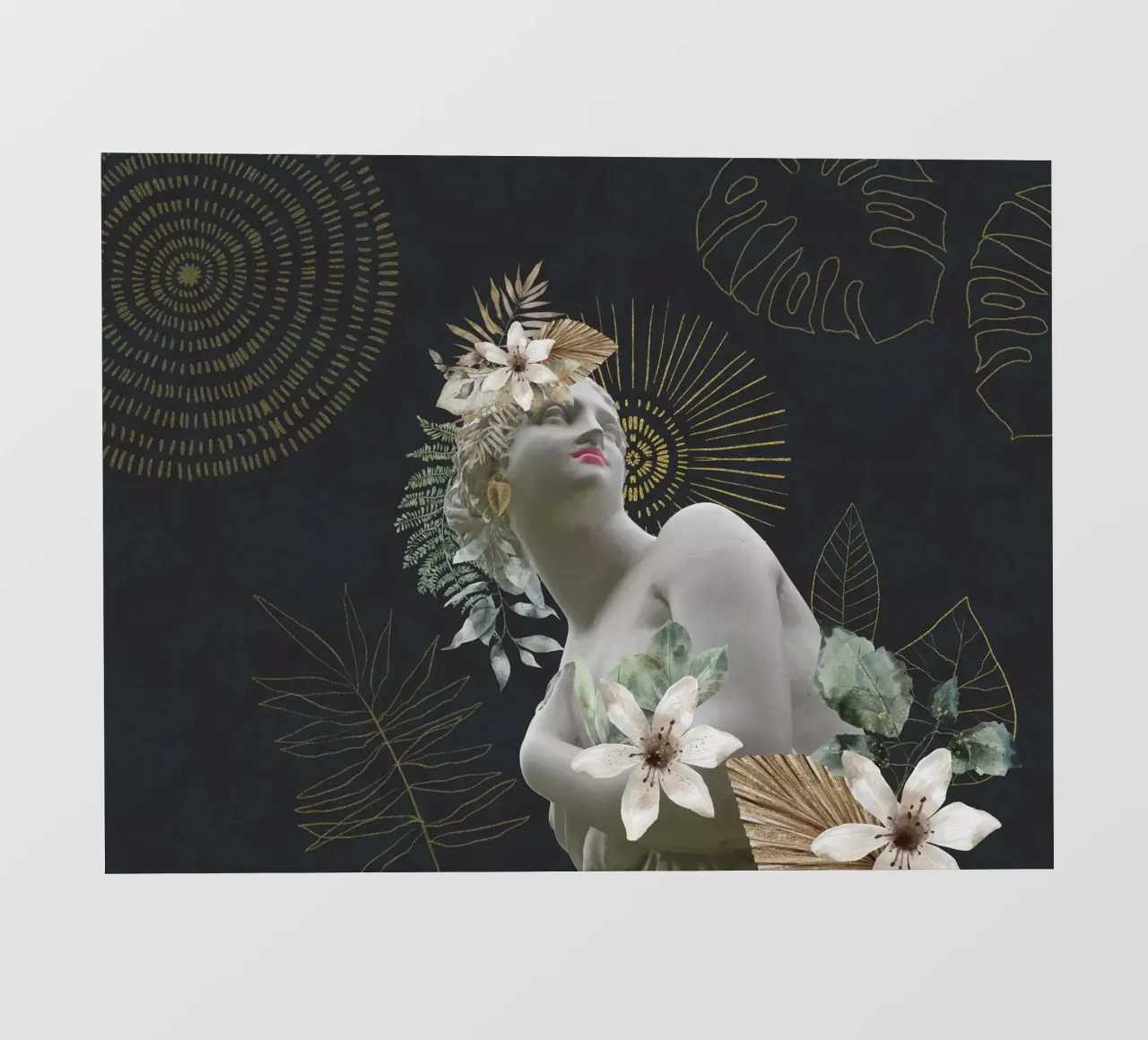 Omaggio al potere femminile Statua aggraziata pellicola backlit da Andrea Haase Vintage World