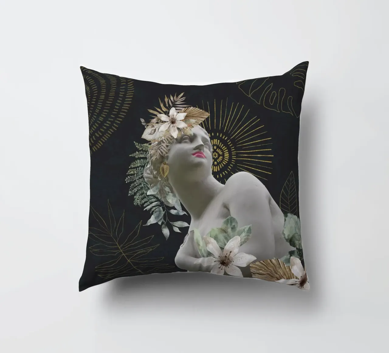 Omaggio al potere femminile Statua aggraziata cuscino da Andrea Haase Vintage World