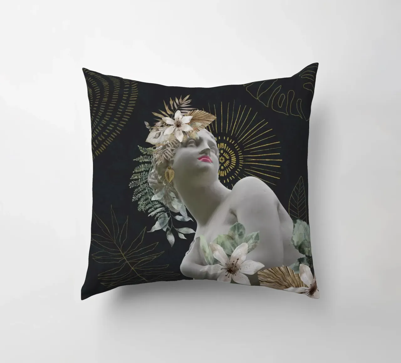 Omaggio al potere femminile Statua aggraziata cuscino da Andrea Haase Vintage World
