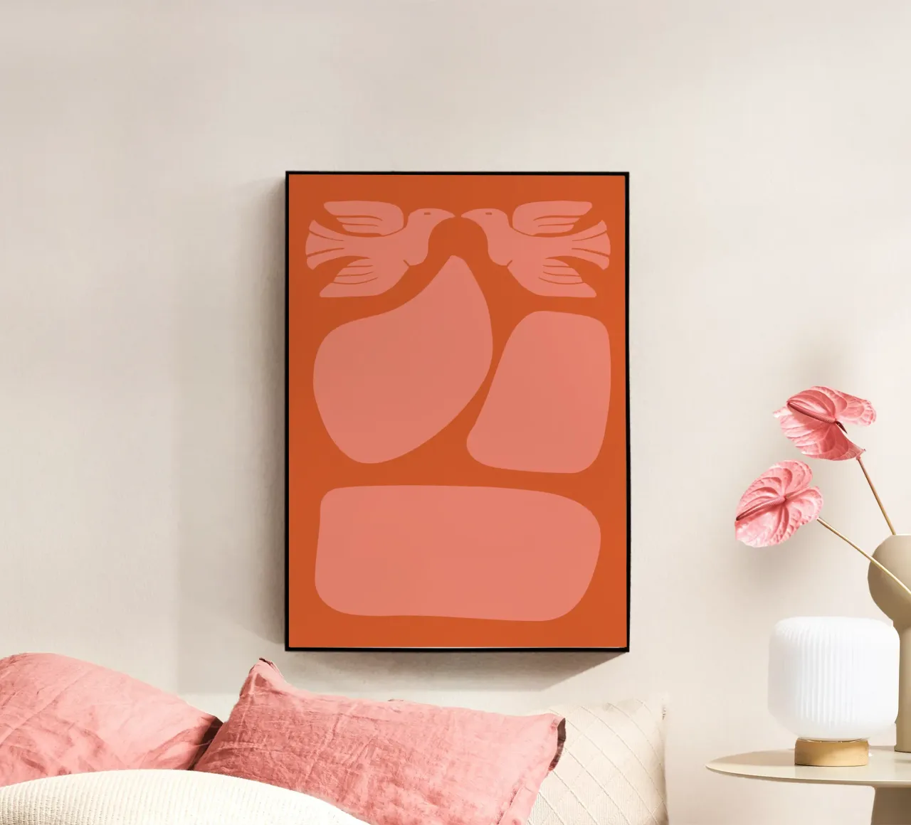 Orange Birds plexiglass da Candid Chroma