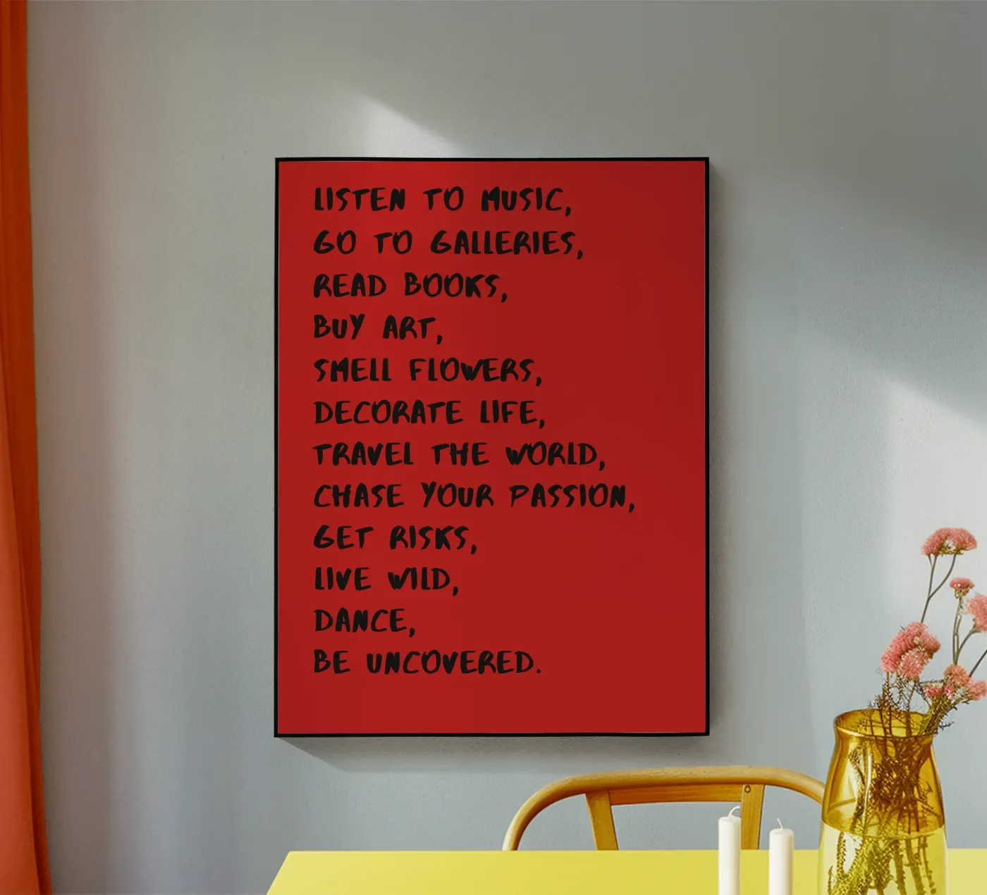 Live Wild List plexiglass da vintageshop