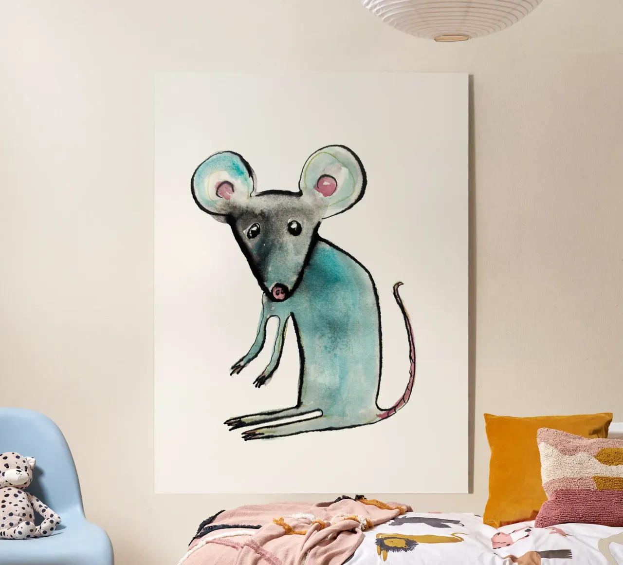 Blue Mouse plexiglass da Corinne Korda Studio