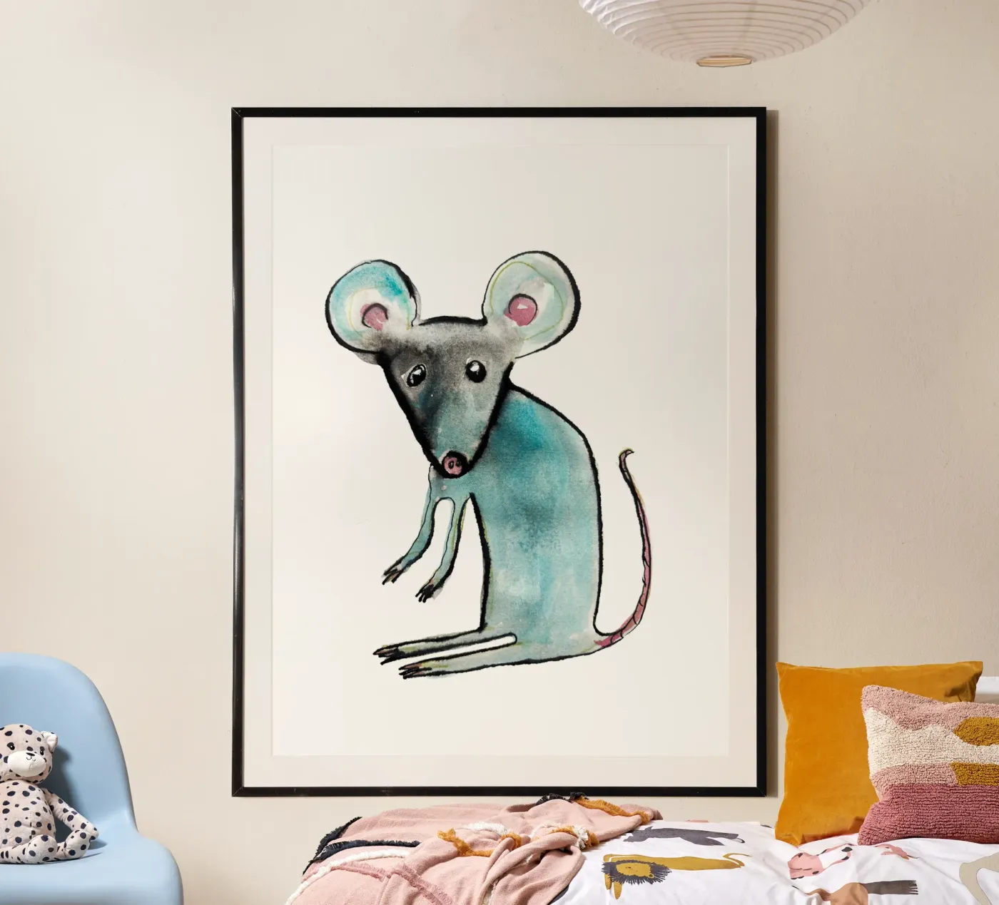 Blue Mouse poster by Corinne Korda Studio