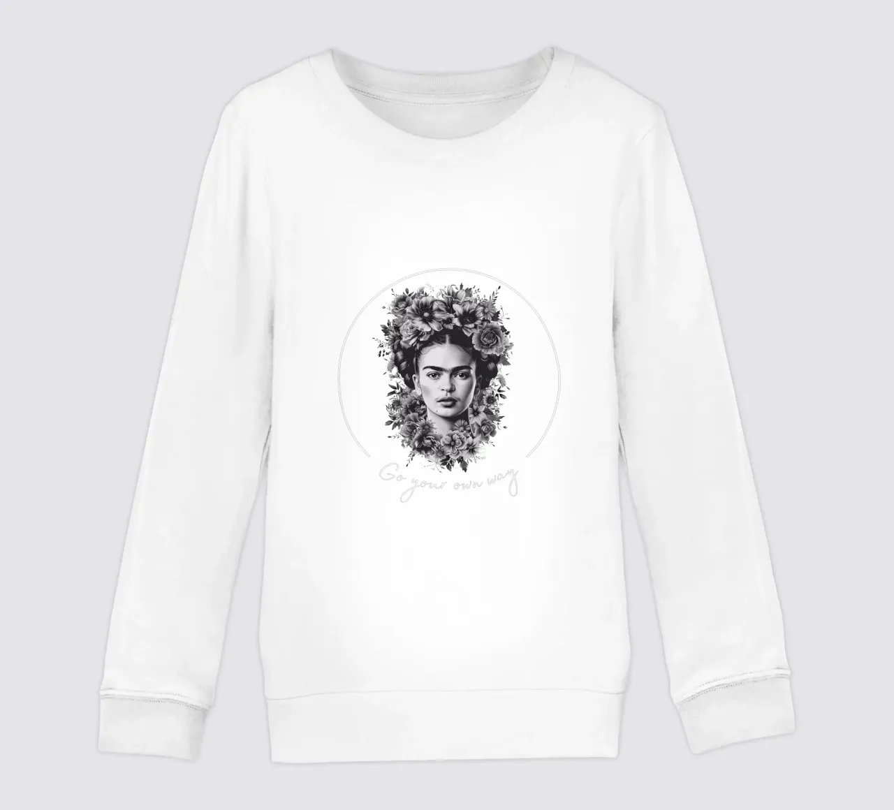 Frida Kahlo "Own Way" felpa bambino da Fantasias Florales