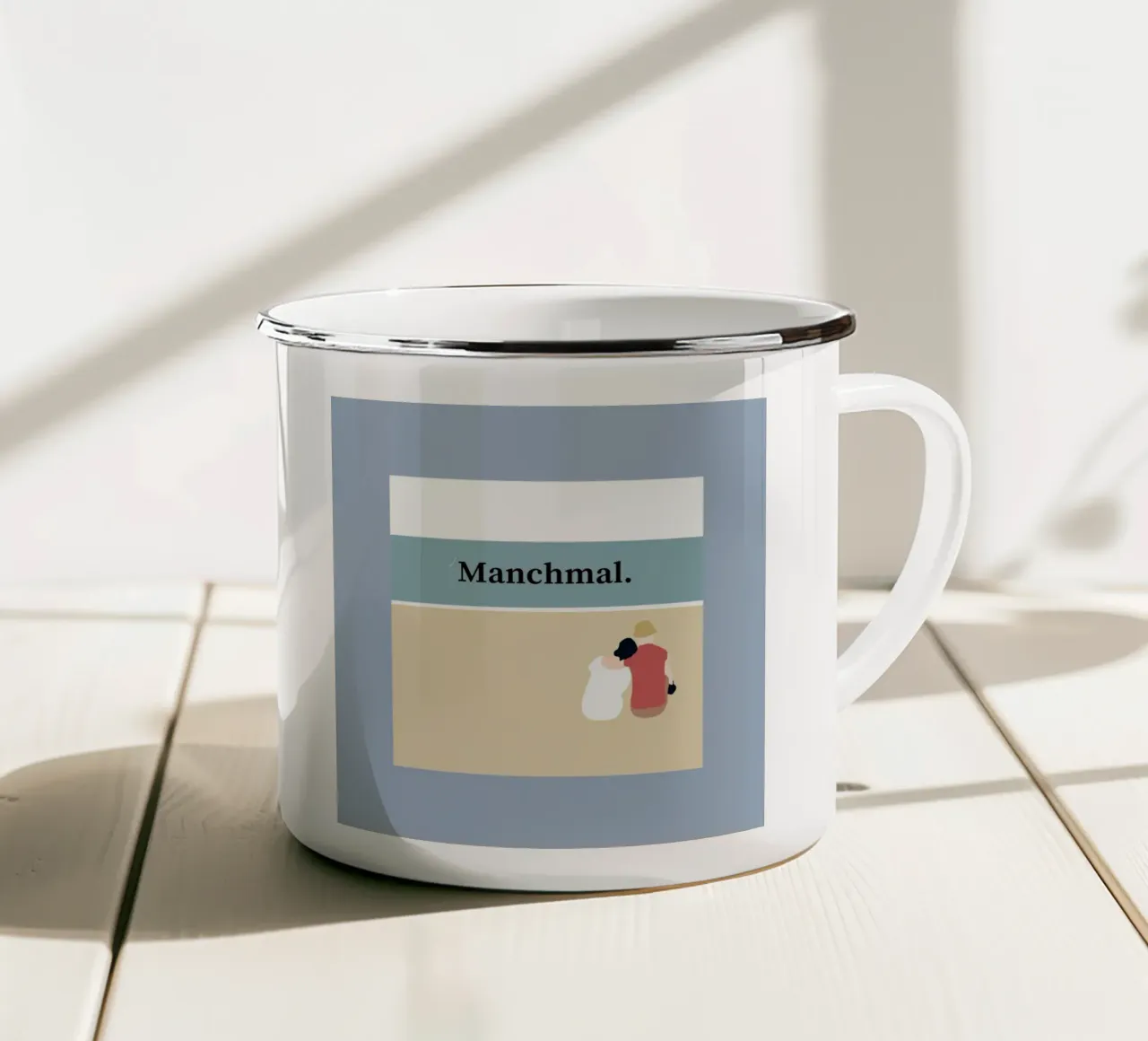 Manchmal tazza in smalto da Tabea Jule