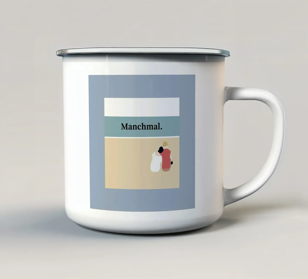 Manchmal tazza in smalto da Tabea Jule