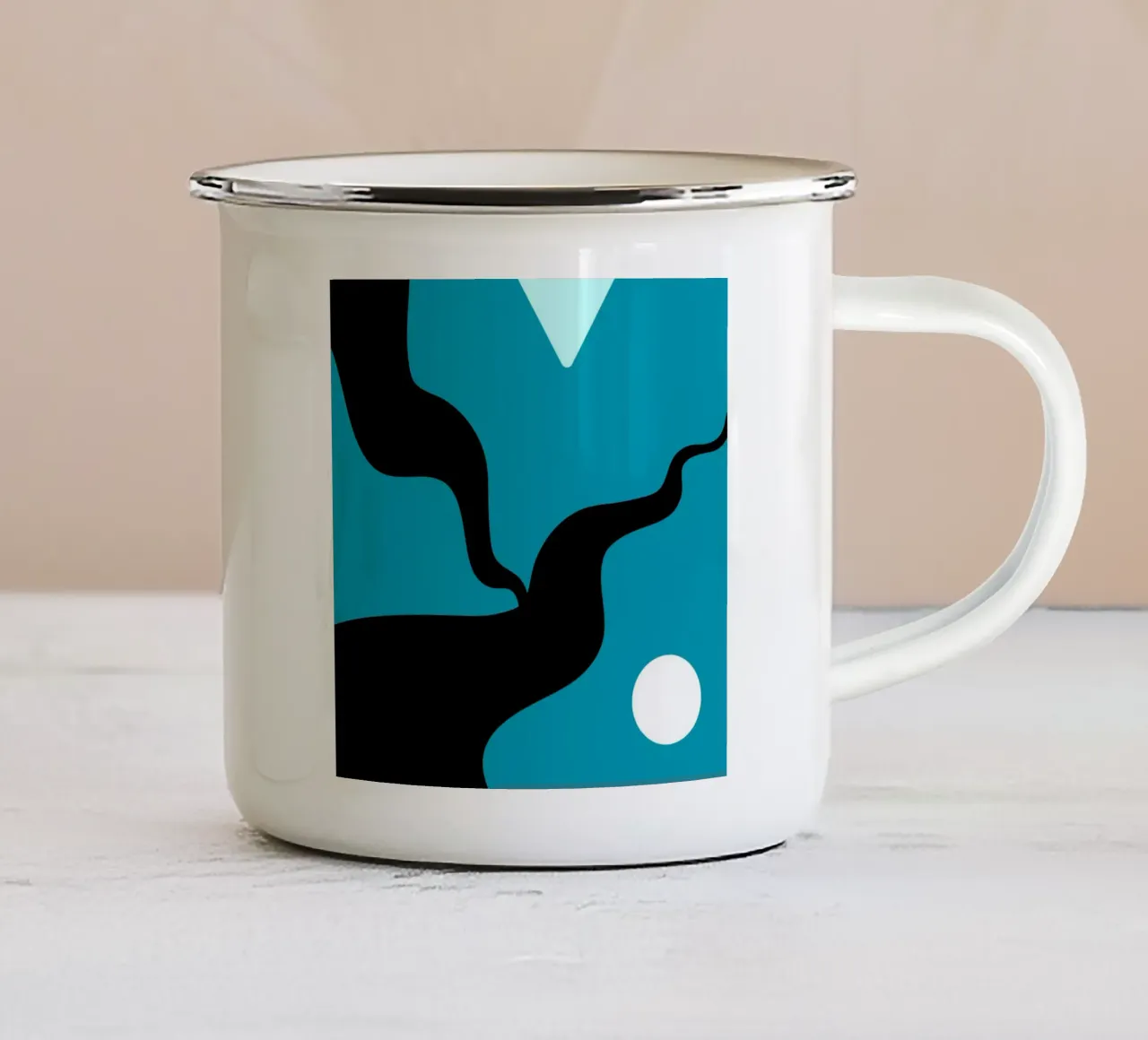 Lost Path tazza in smalto da Tabea Jule