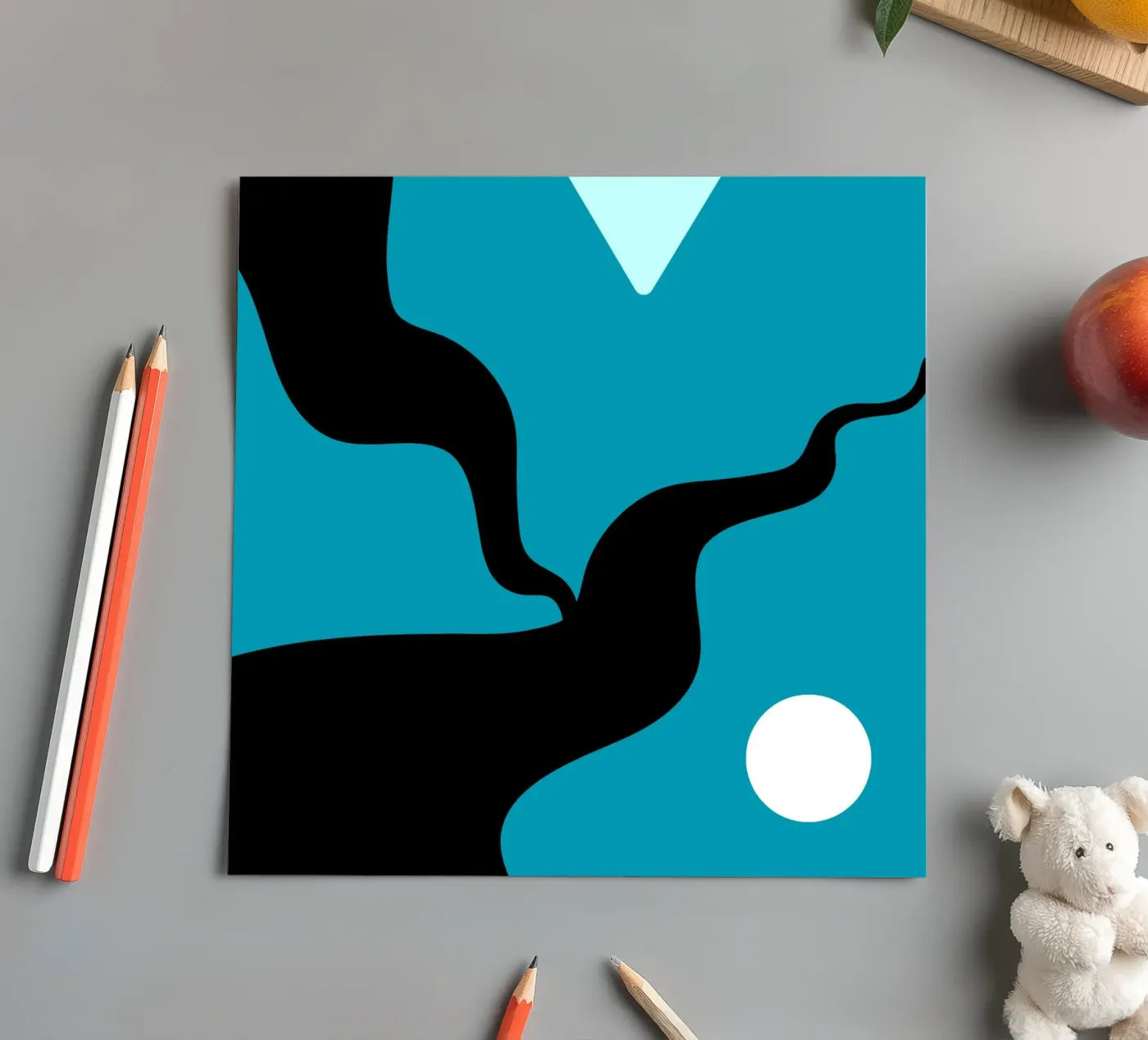 Lost Path stickervel van Tabea Jule