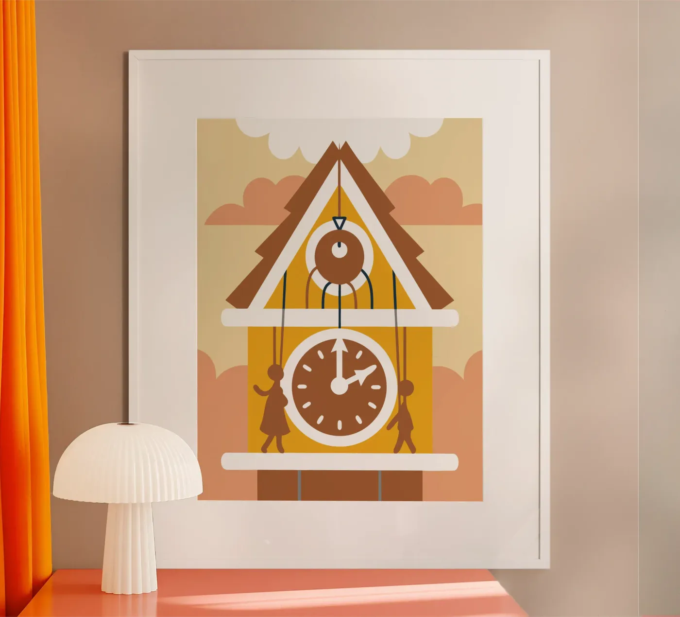 Unique Wall Clock Poster von Jurshopp