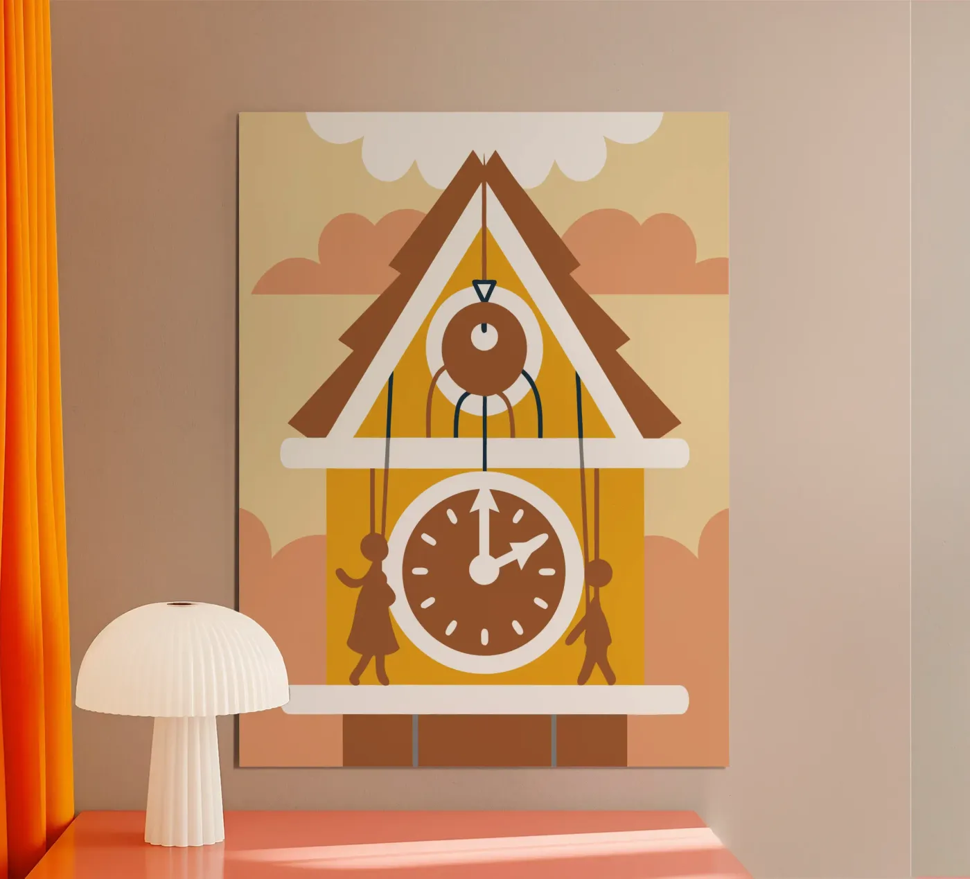 Unique Wall Clock Poster von Jurshopp