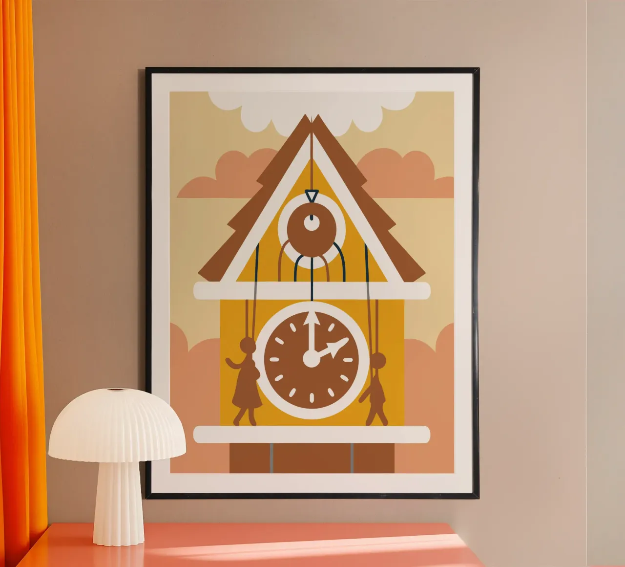 Unique Wall Clock poster da Jurshopp