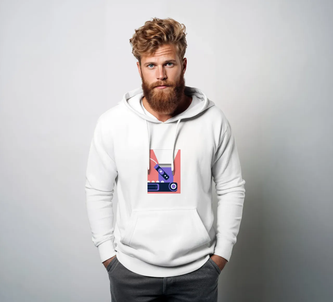 Proiettore portatile felpa con cappuccio da Jurshopp