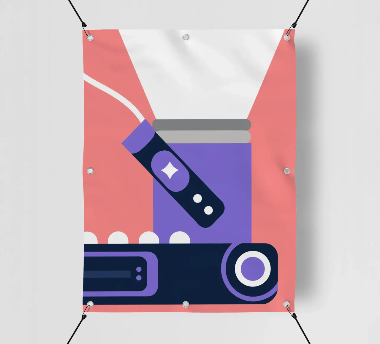 Proiettore portatile telo in pvc da Jurshopp