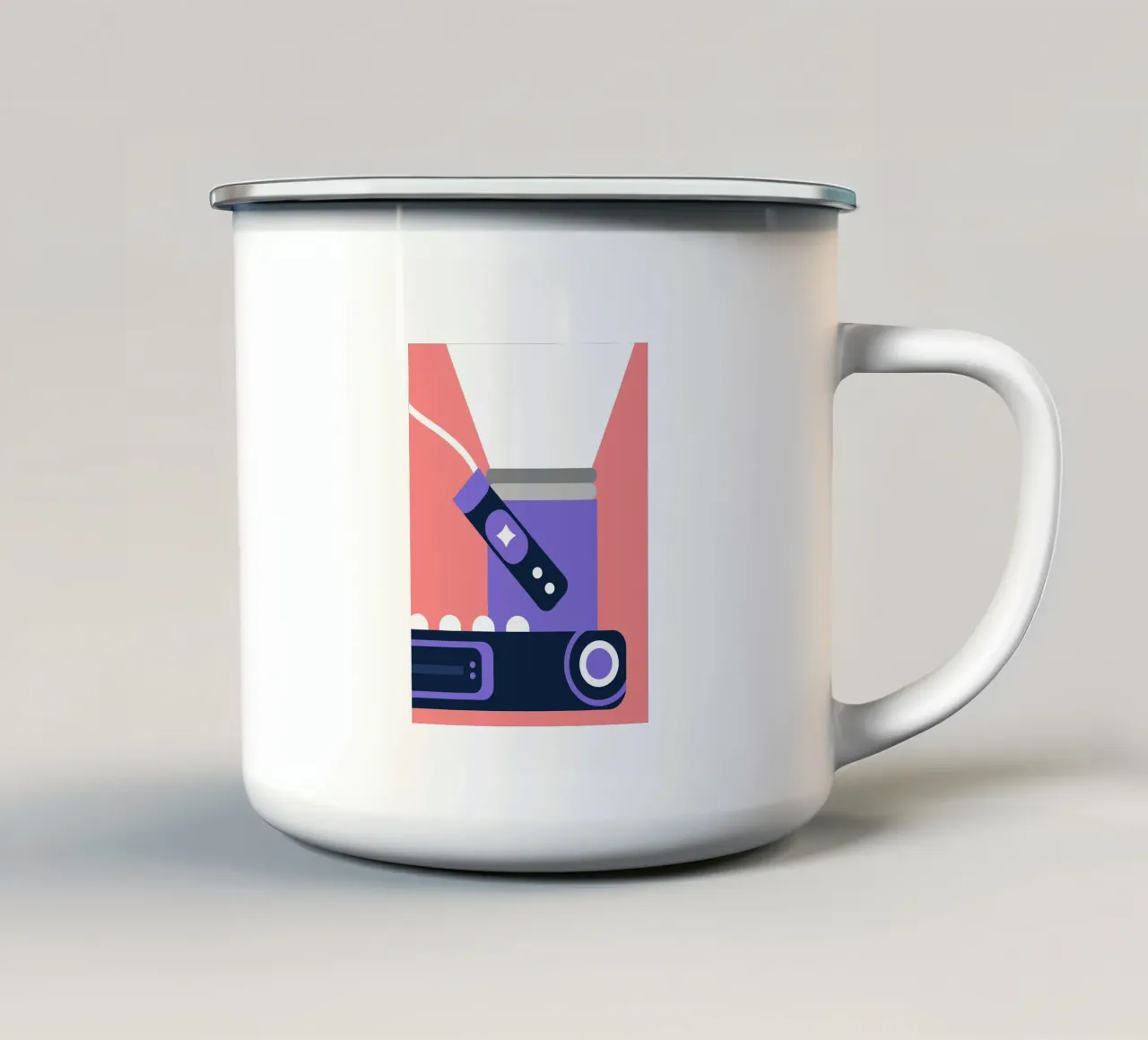 Proiettore portatile tazza in smalto da Jurshopp