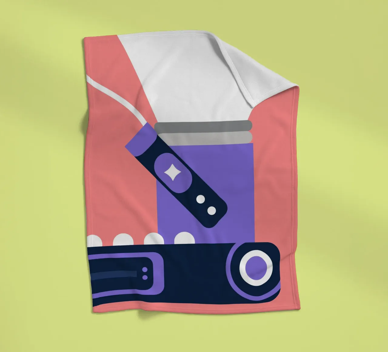 Proiettore portatile coperta in pile da Jurshopp