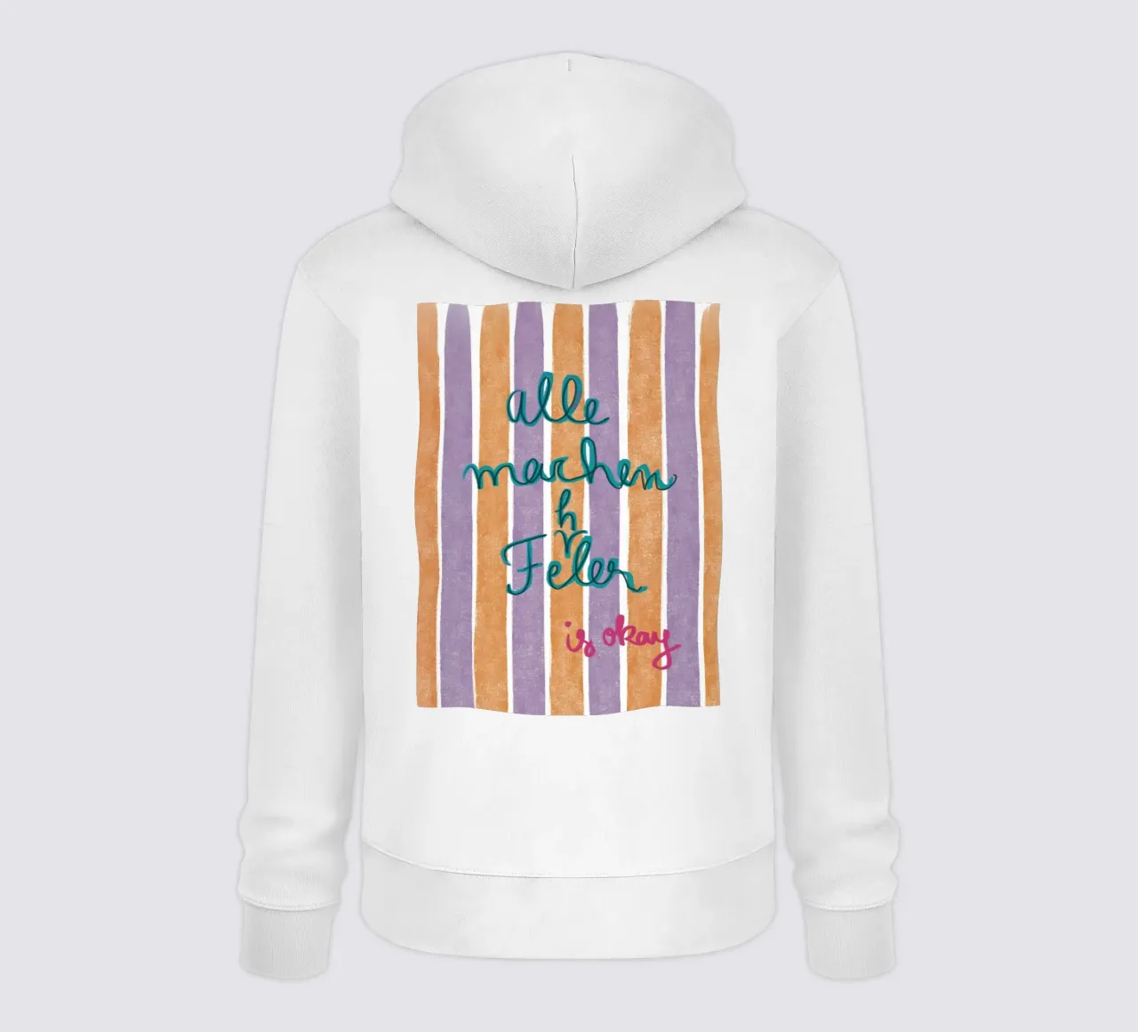 Fehler sind okay felpa con cappuccio da Beeeplan