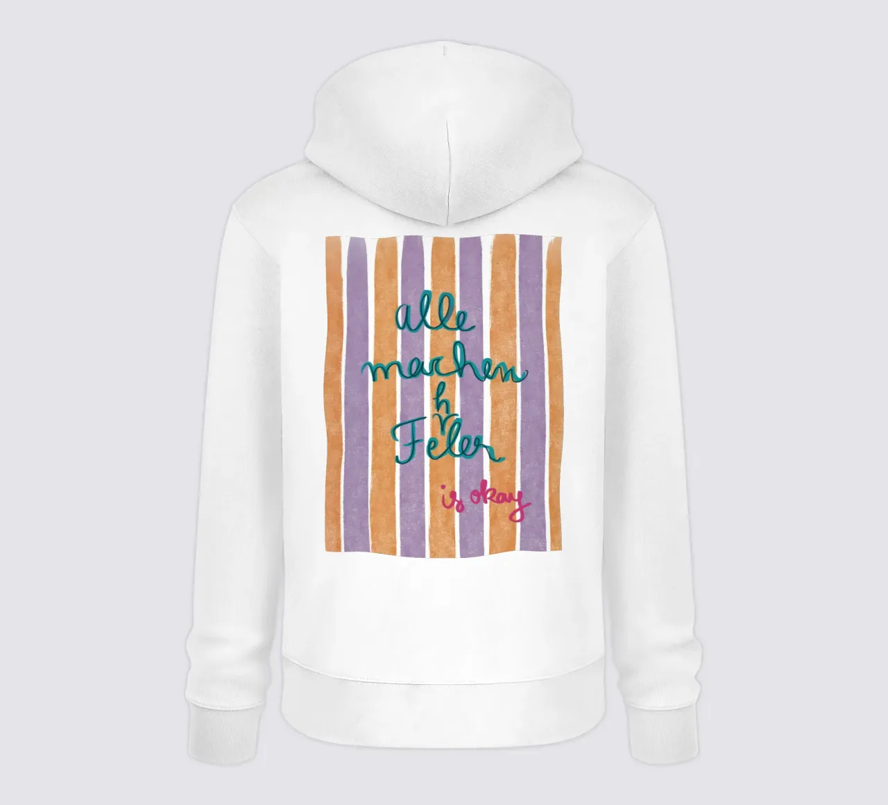 Fehler sind okay felpa con cappuccio da Beeeplan