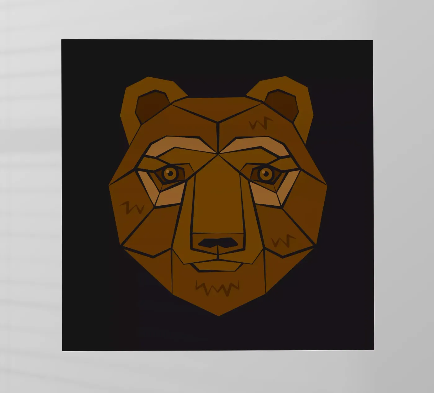 Bear Backlit Folie von Lidia Blomgren