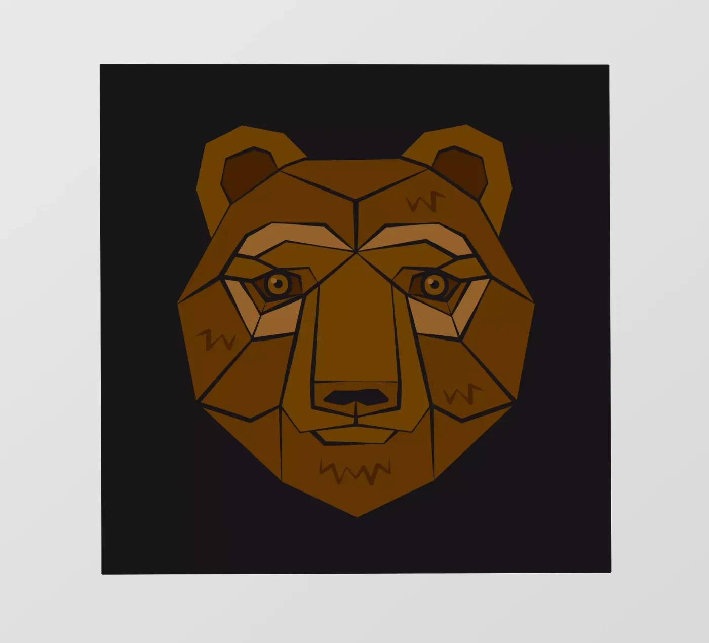 Bear Backlit Folie von Lidia Blomgren