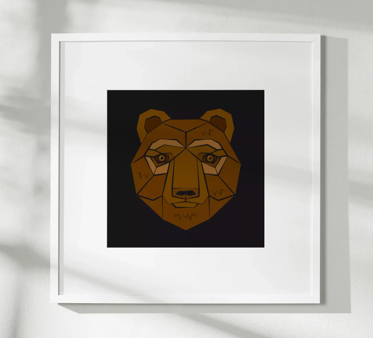 Bear Poster mit Kunststoffrahmen von Lidia Blomgren
