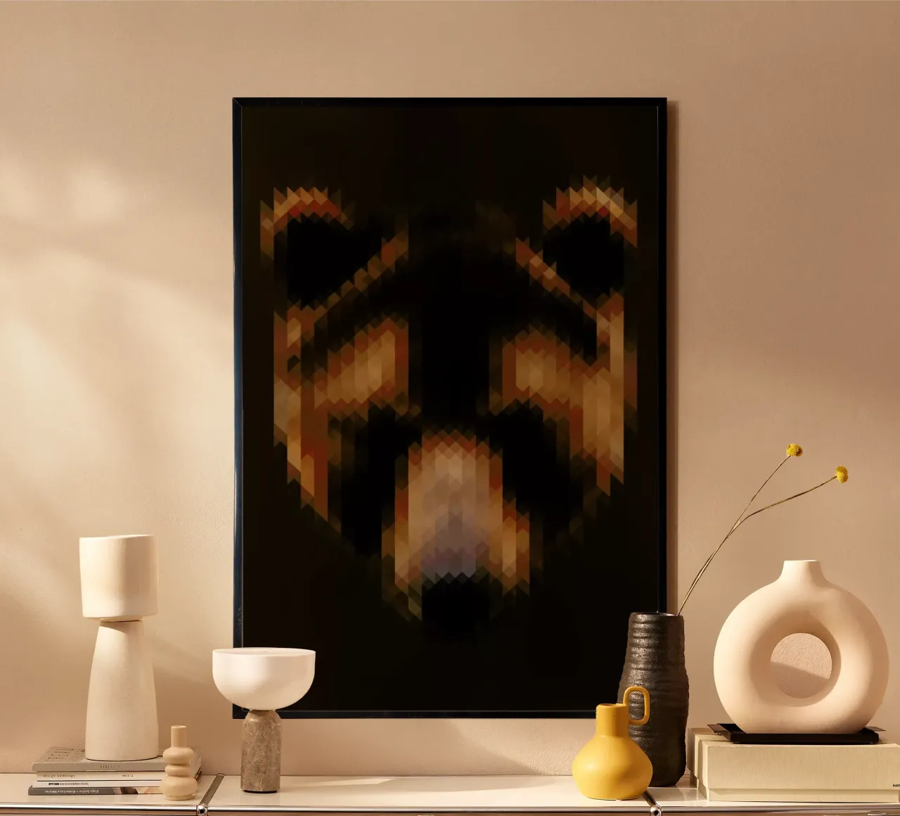 Bear poster con telaio in plastica da Nur Mut