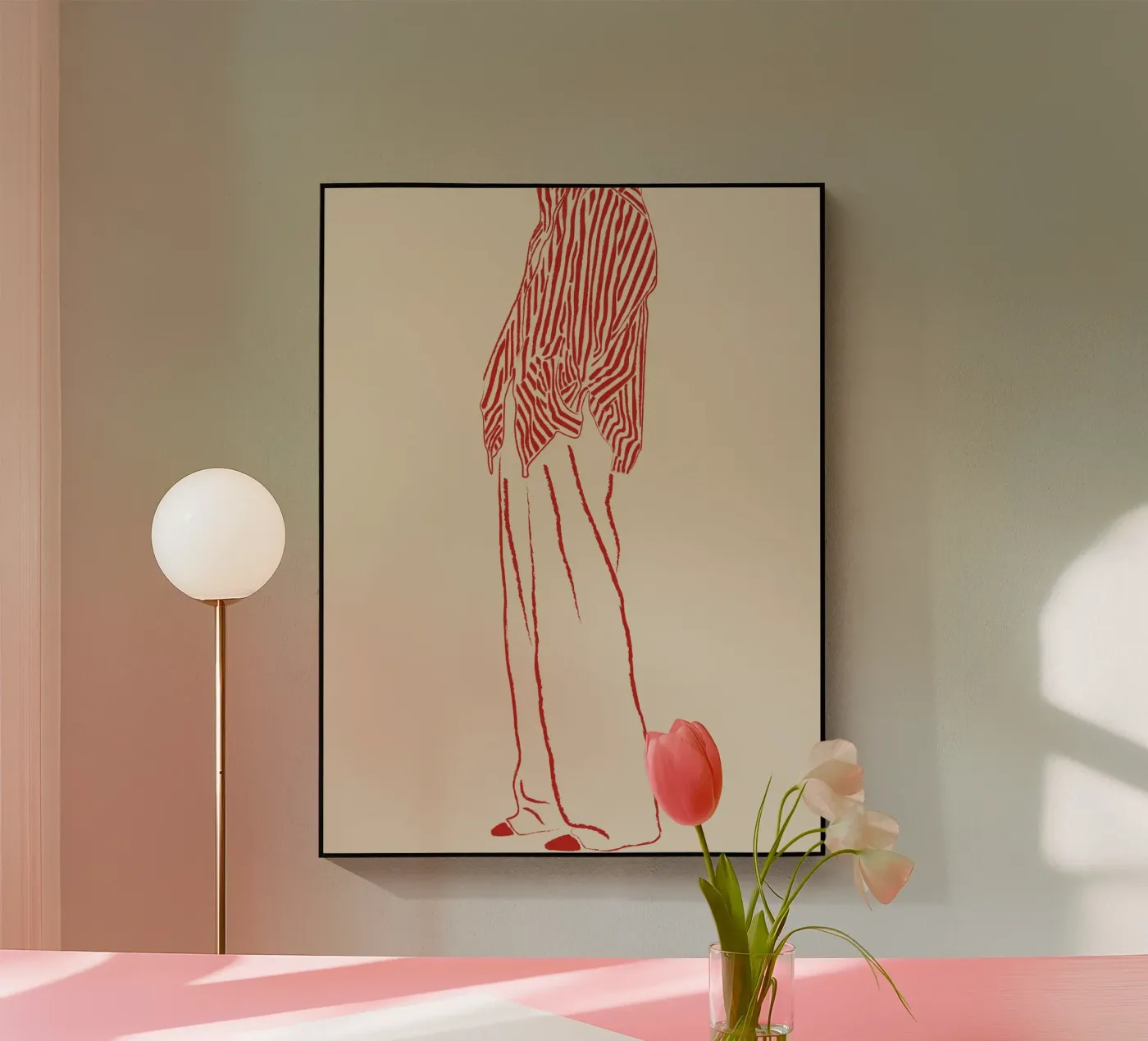 THE WAIT RED plexiglas de The Blonde Signature