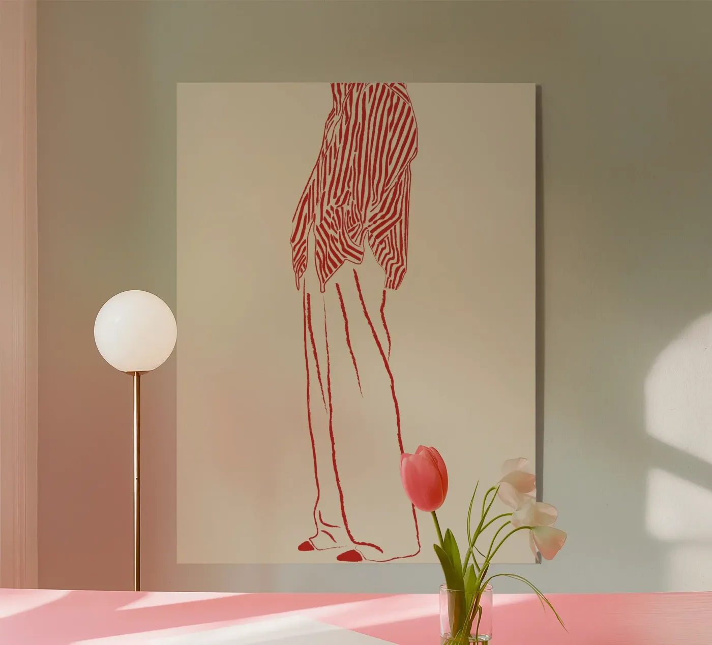 THE WAIT RED plexiglas de The Blonde Signature