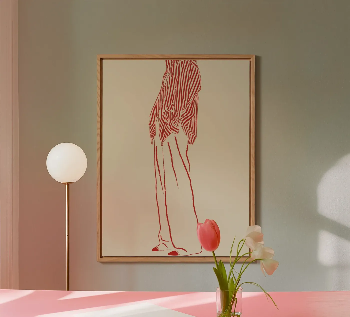 THE WAIT RED alluminio dibond da The Blonde Signature
