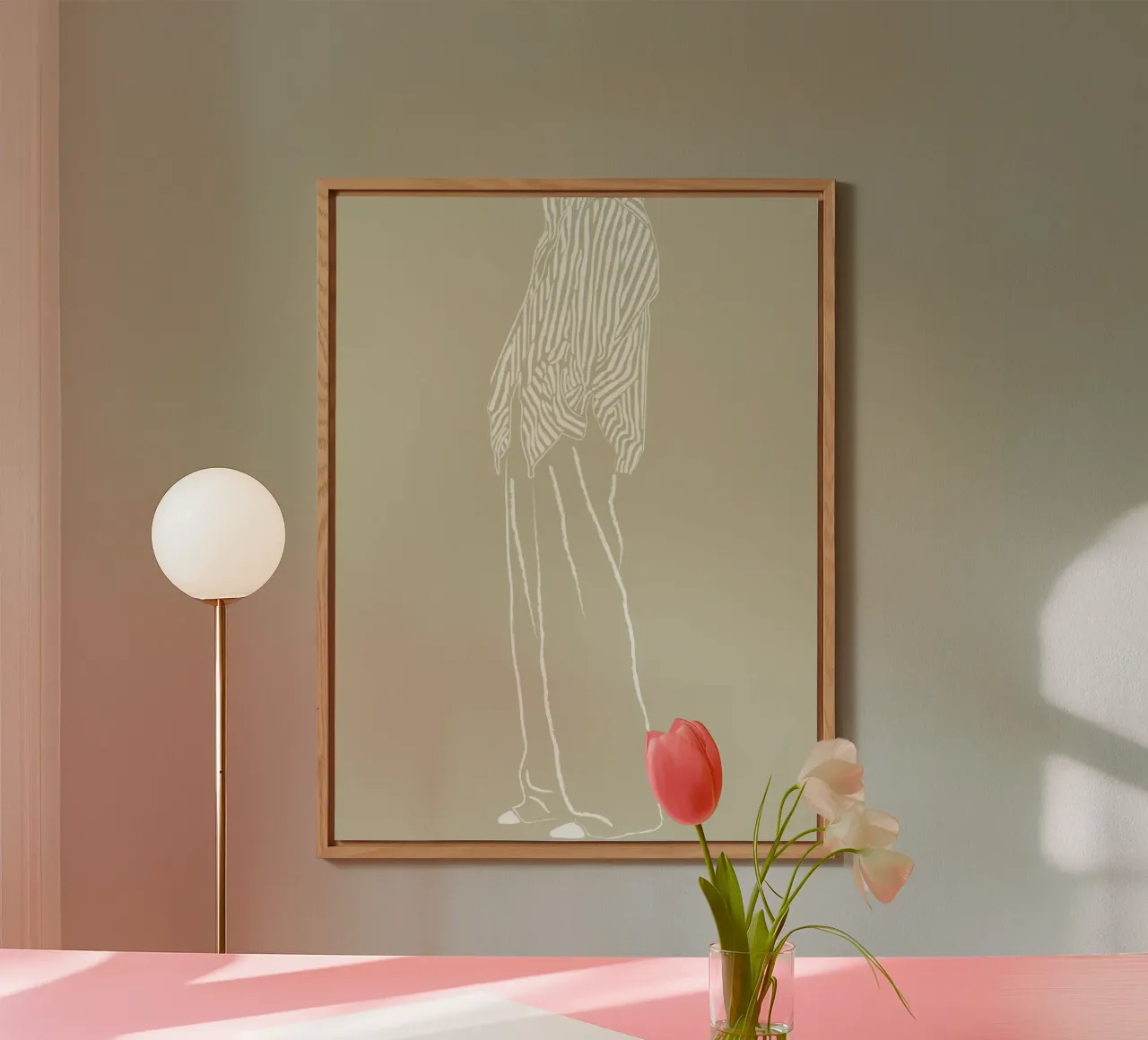 THE WAIT BEIGE alluminio dibond da The Blonde Signature