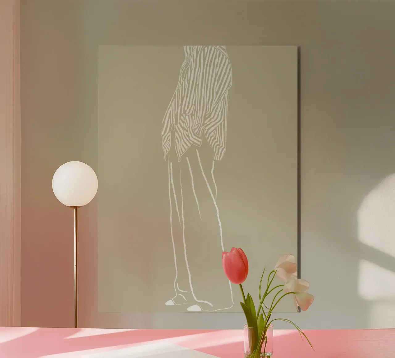 THE WAIT BEIGE alluminio dibond da The Blonde Signature