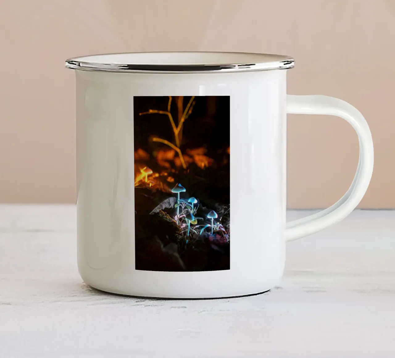 Fungo tazza in smalto da lesuki