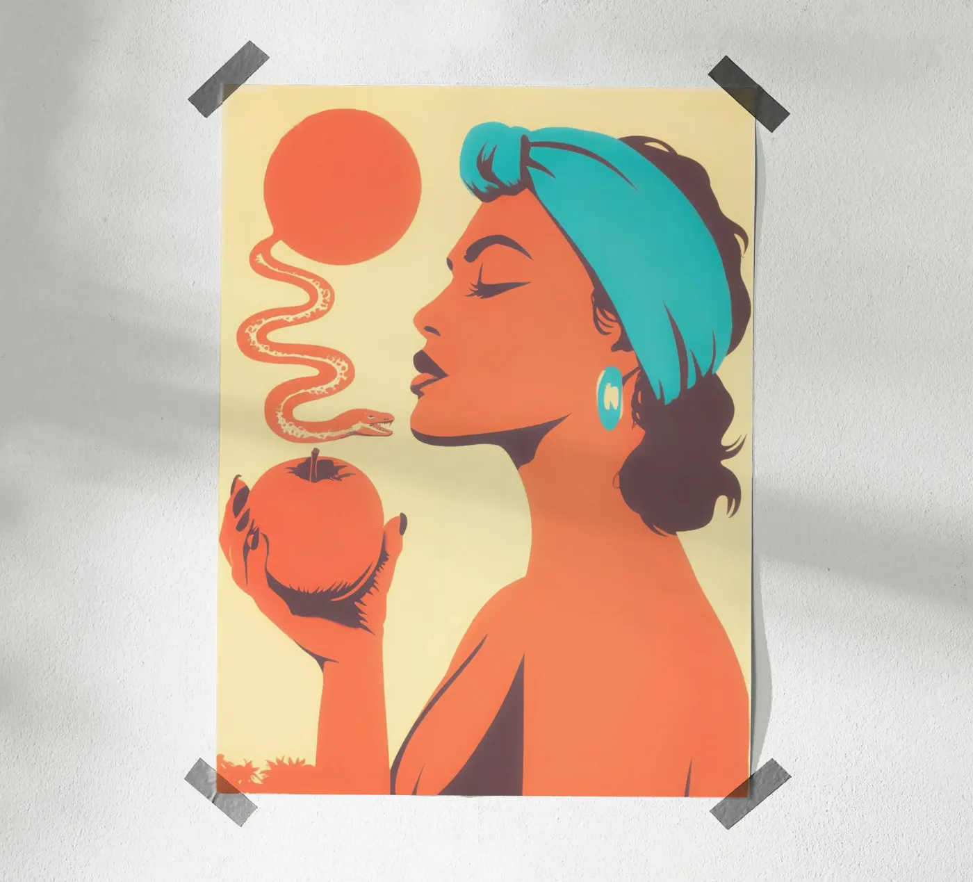 Summer temptation | Retro risography poster by Autofocus