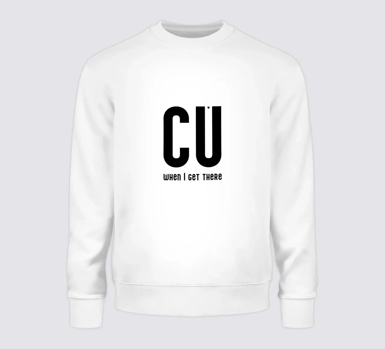 CU when I get there felpa da typolover
