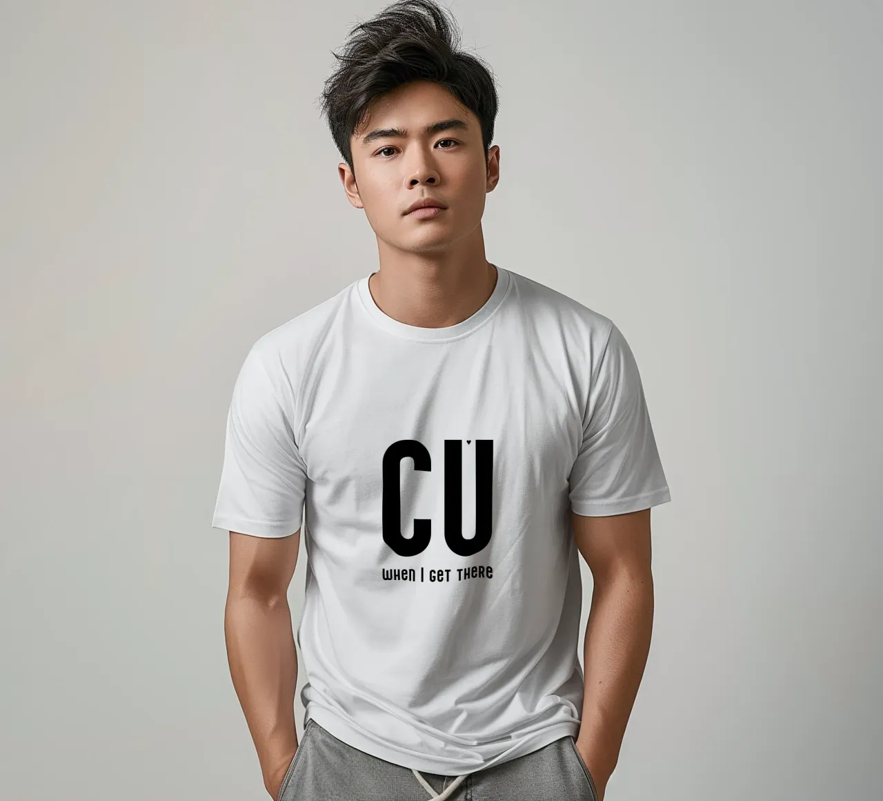 CU when I get there t-shirt da typolover