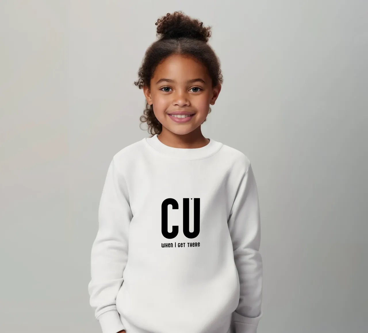 CU when I get there felpa bambino da typolover
