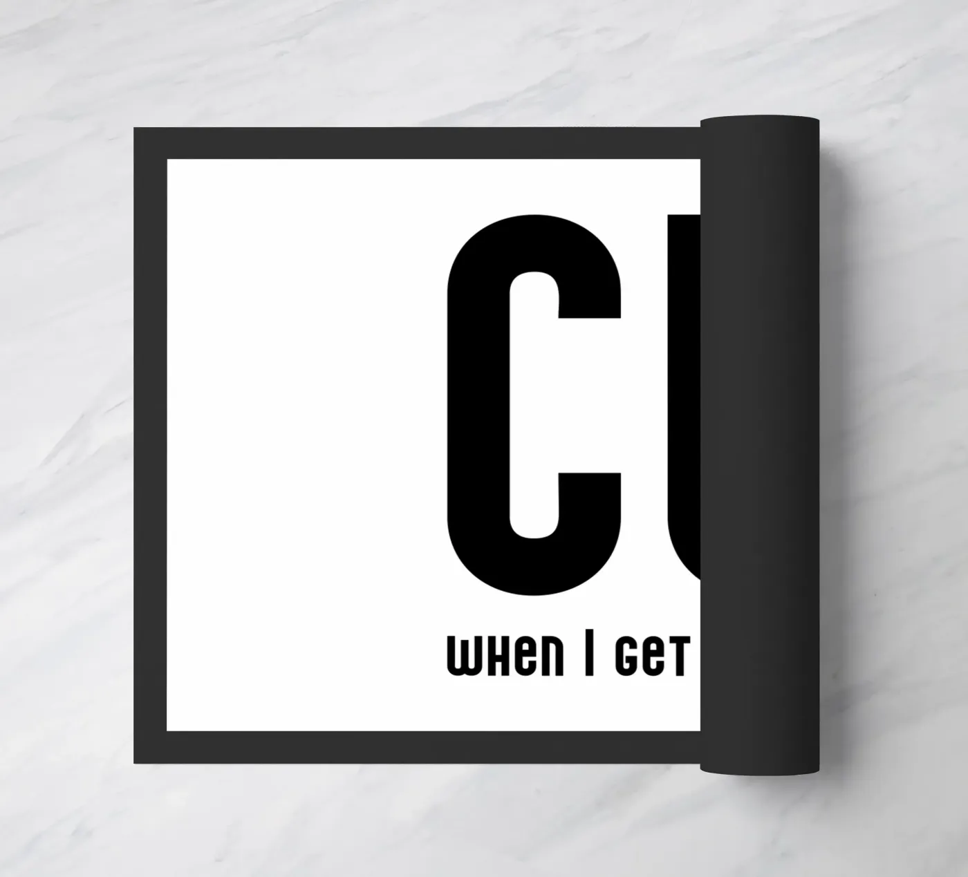 CU when I get there paillasson de typolover