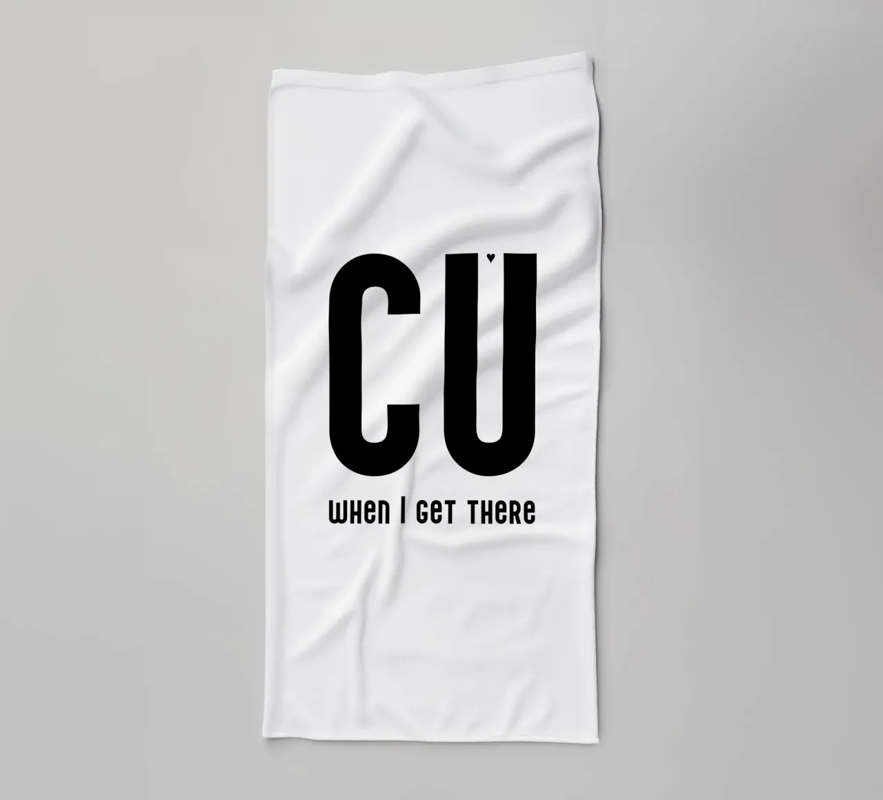 CU when I get there asciugamano da bagno da typolover