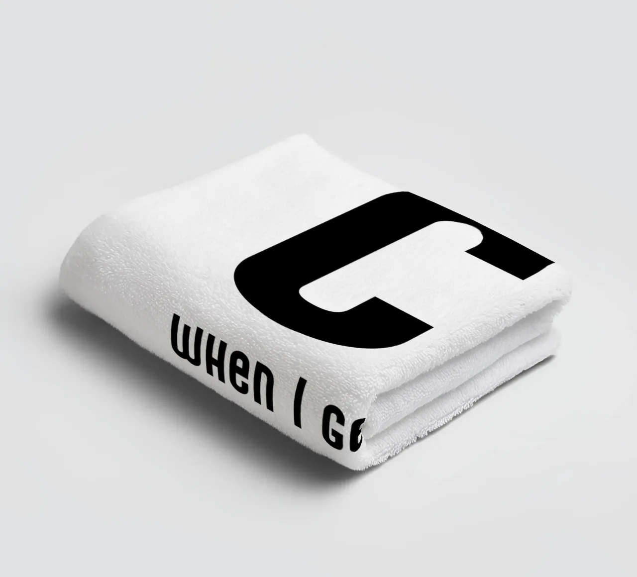 CU when I get there asciugamano da bagno da typolover