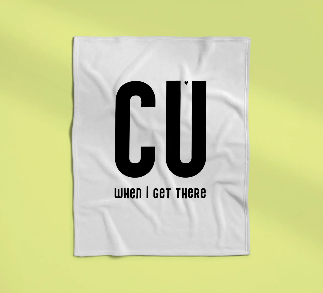 CU when I get there coperta in pile da typolover