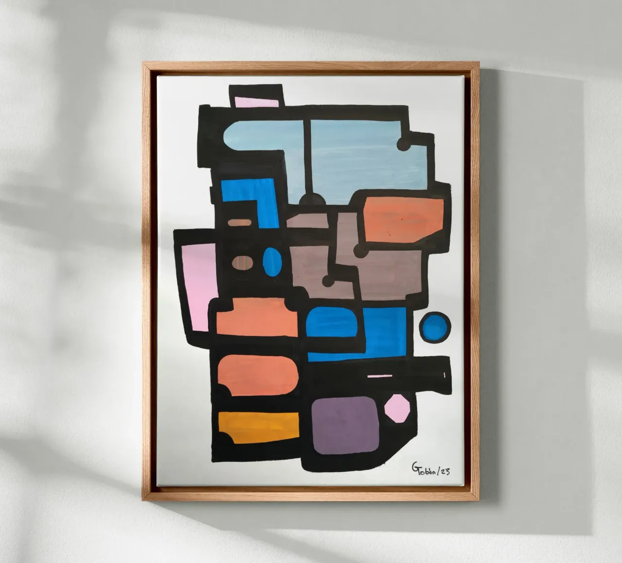 Stedelijke oplossingen 2 canvas met Baklijst van gtobonart