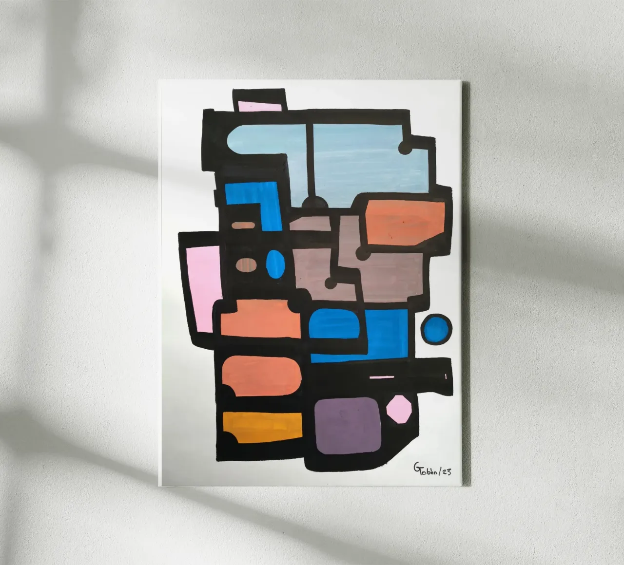Stedelijke oplossingen 2 canvas met Baklijst van gtobonart