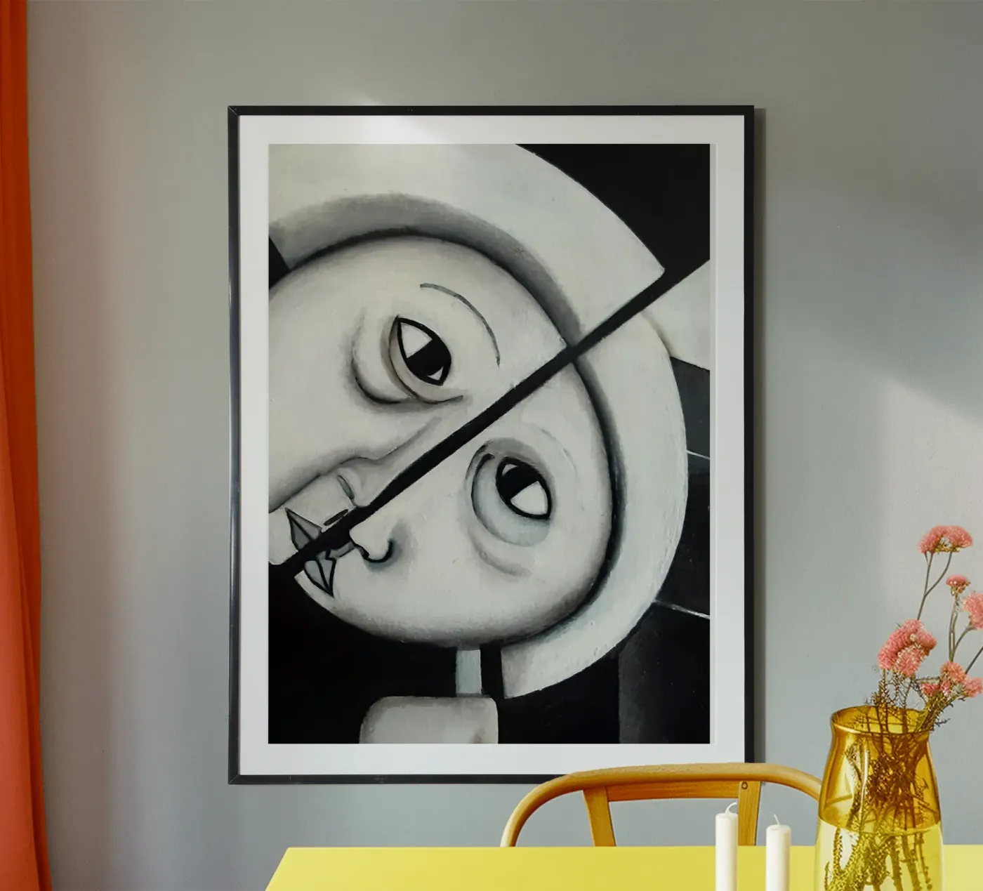 Close Together poster van Leslie Greenrod