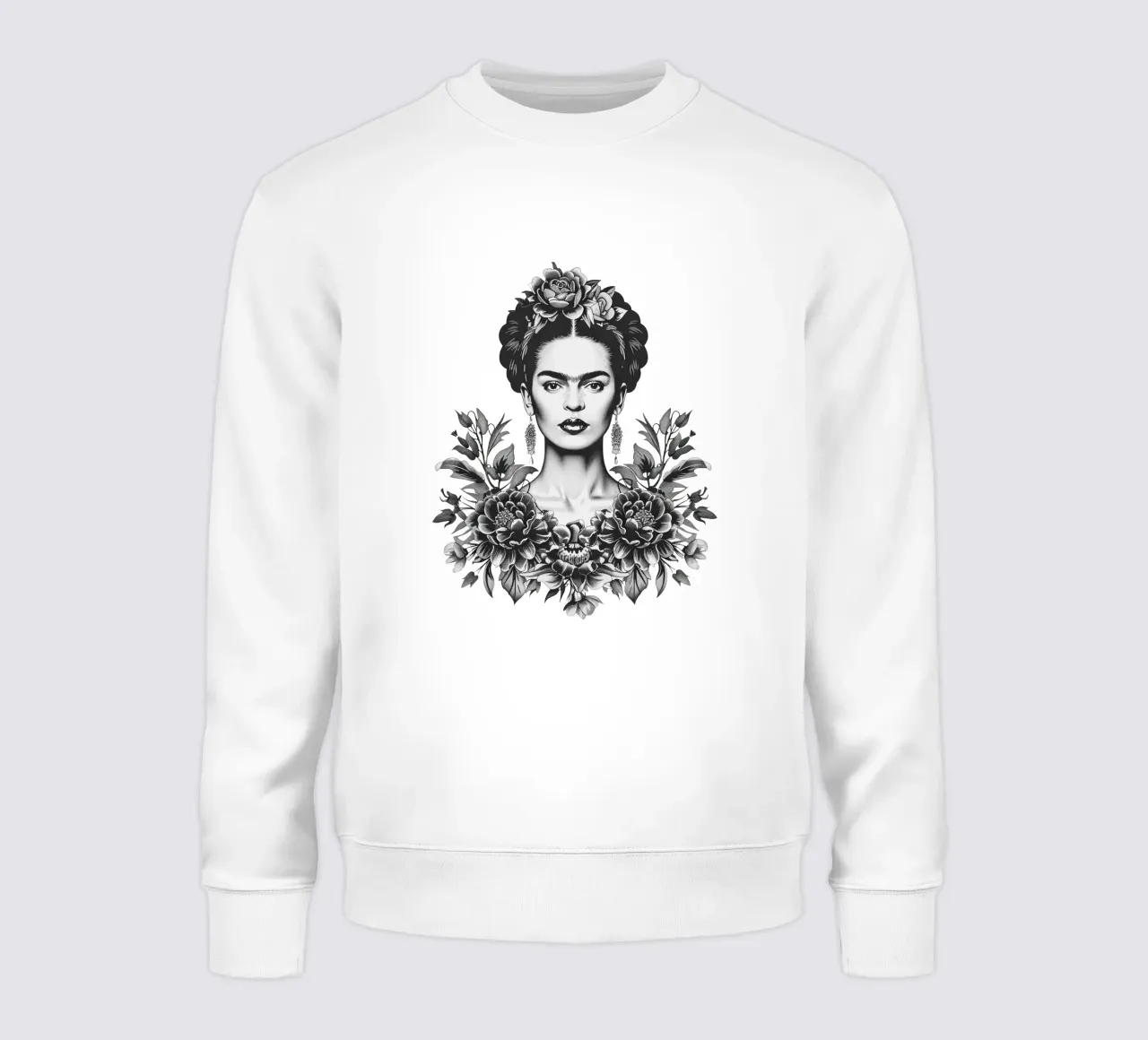 Frida Kahlo "Emotional Revolution" sweatshirt by Fantasias Florales