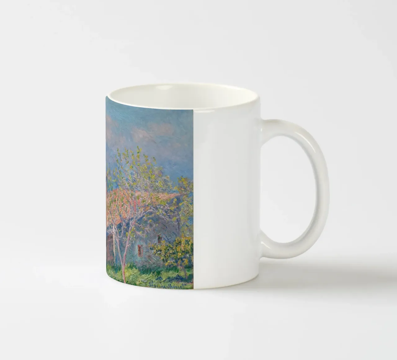 Claude Monet - Casa del giardiniere ad Antibes tazza in ceramica da Timeless Artworks