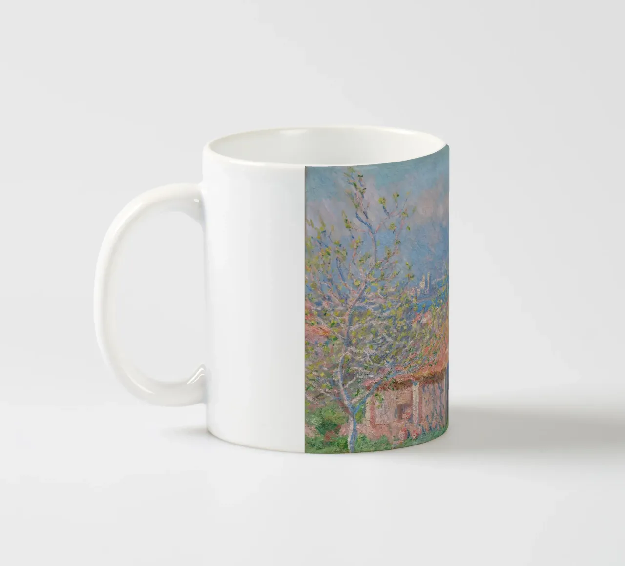 Claude Monet - Casa del giardiniere ad Antibes tazza in ceramica da Timeless Artworks
