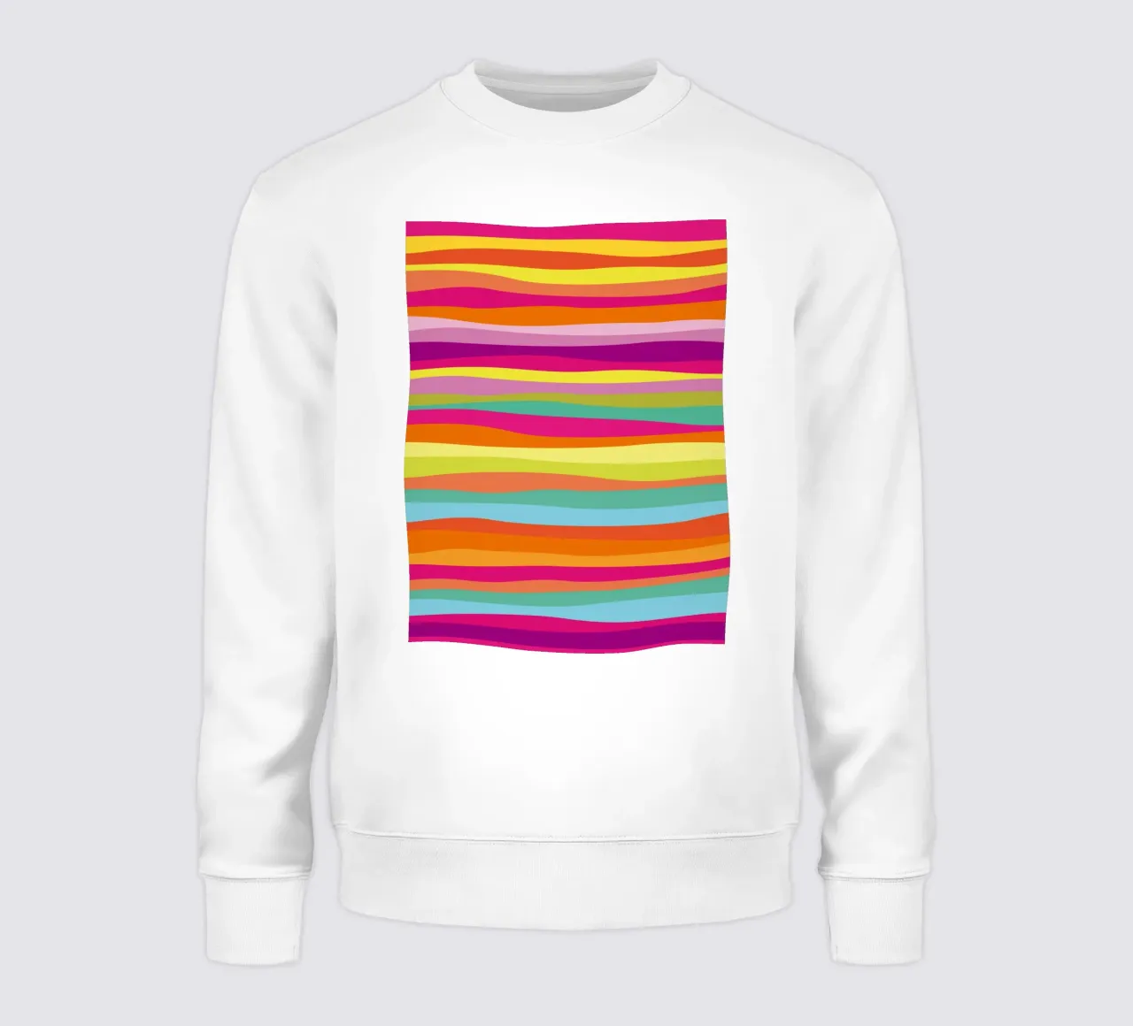 Onde a strisce colorate e audaci felpa da Petra Lang - Design