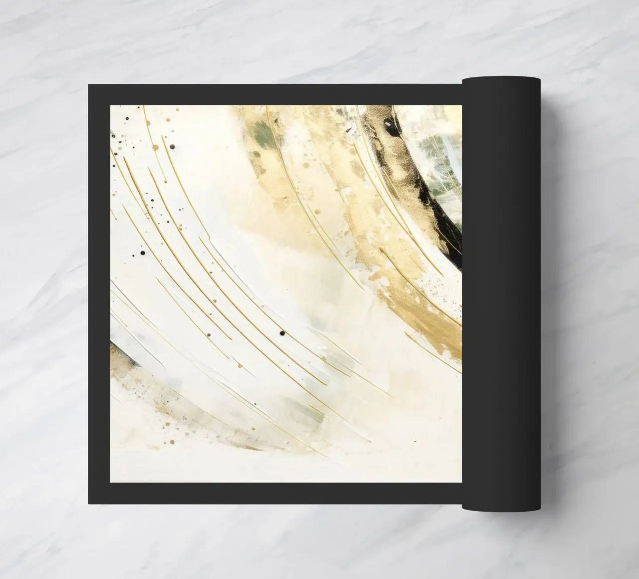 ABSTRACT ART Dissolving structures doormat by Melanie Viola